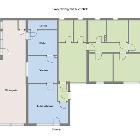 Froschkoenig Mit Teichblick Apartament